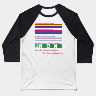 Sarcastic LGBTQ Awareness Shirt - Funny Pride Tee for Gay, Bi, Trans Community, Celebrate Diversity with Humor, Gift For Loved Ones Baseball T-Shirt